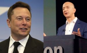 Tesla's Elon Musk, Amazon's Jeff Bezos