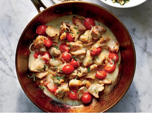 Creamy Chicken-Tomato Skillet - Diabetic Diet
